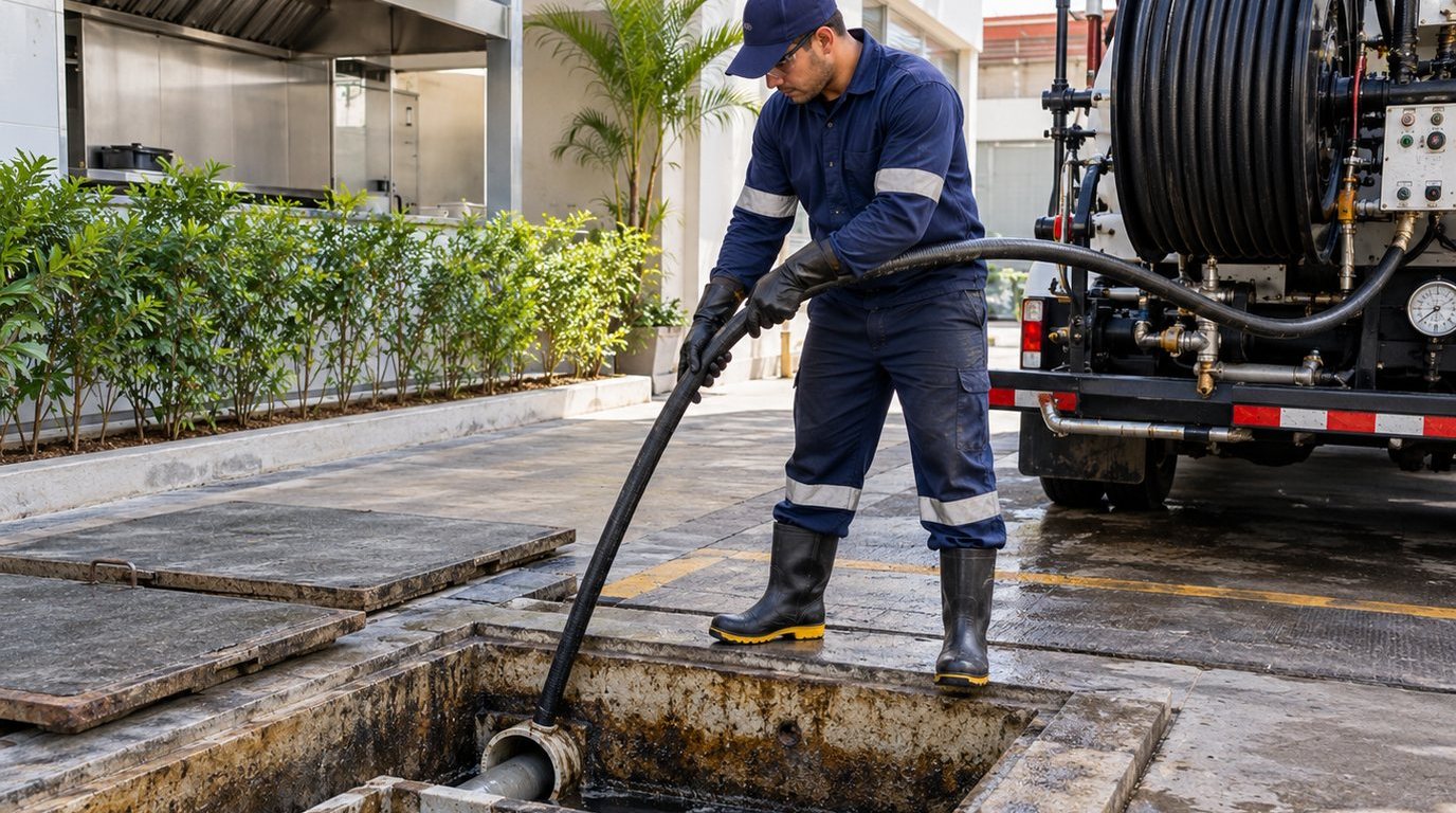 Hidrojateamento de Caixa de Gordura em Volta Redonda‑RJ
