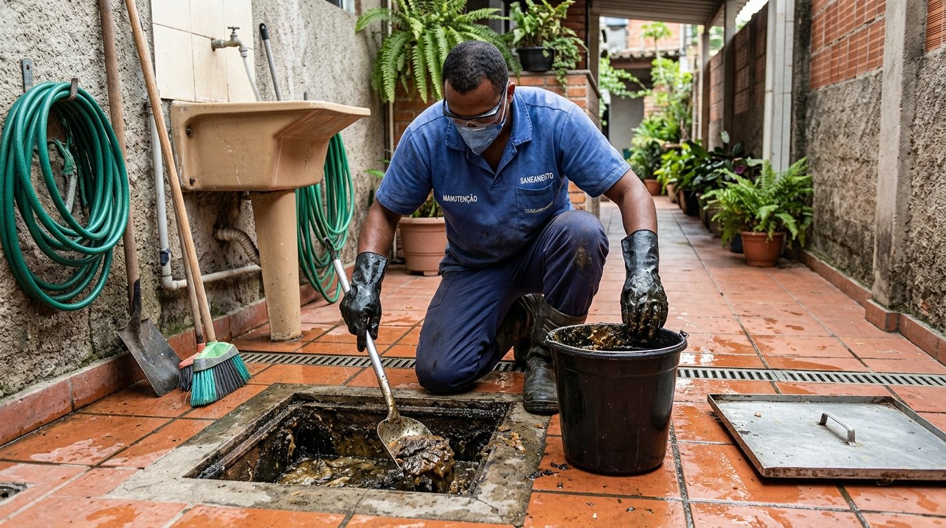 Limpeza de Caixa de Gordura Comercial em Volta Redonda‑RJ